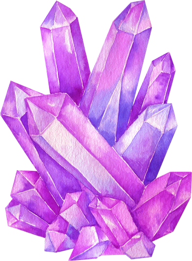 watercolor crystals