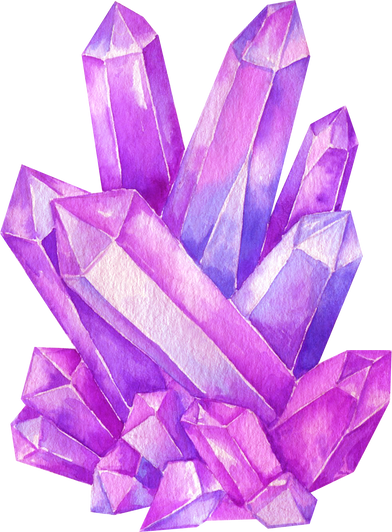 watercolor crystals